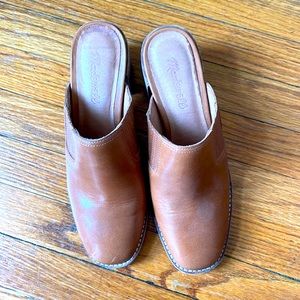 Madewell brown mules size 7-worn once!